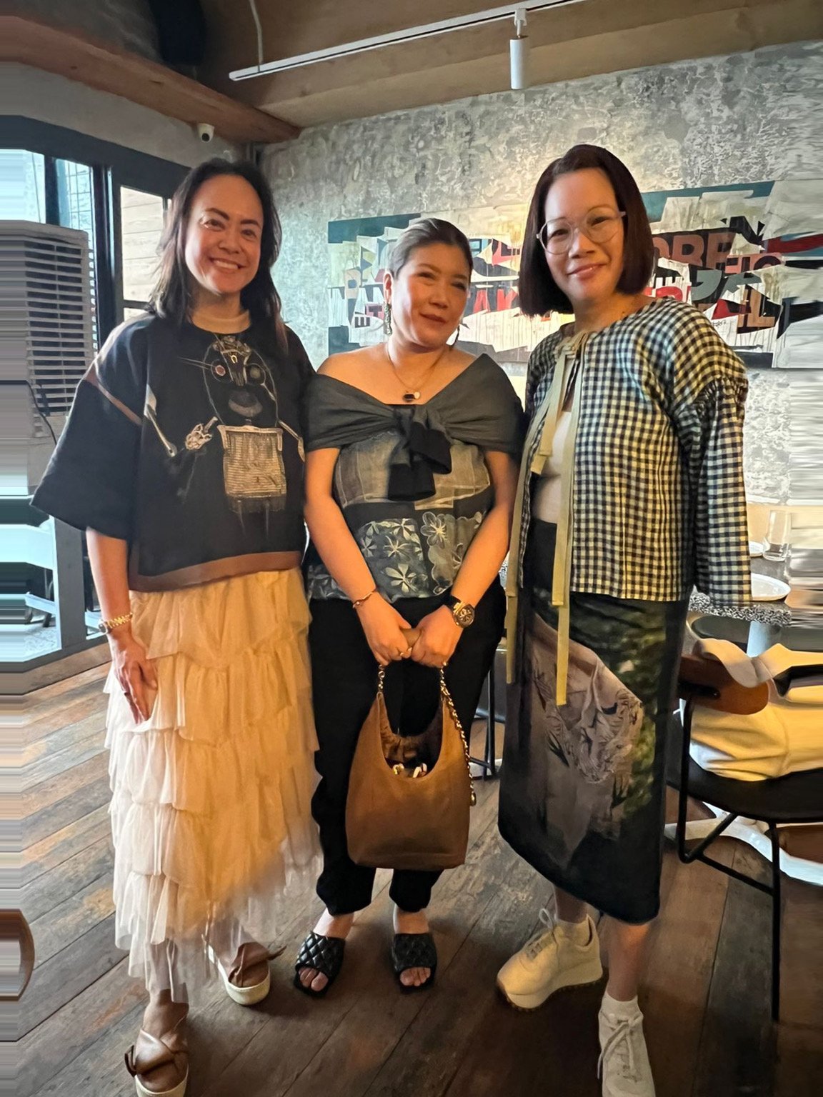 Katrina Holigores, Mel Cuevas and Agnes Desiderio.